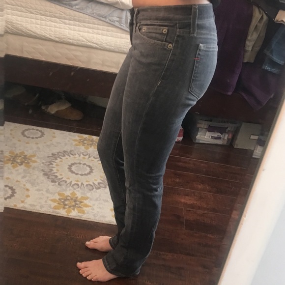 Gap Jeans Straight Leg Stretch Darker Gray Size 2R - Picture 8 of 8